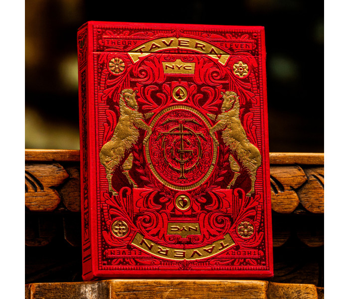 Игральные карты Theory11 Tavern on the Green: Foiled Red Limited Edition