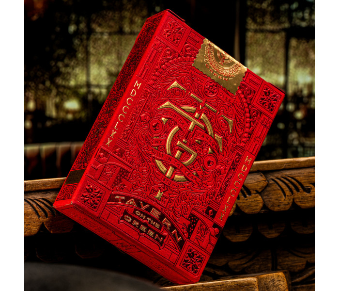 Игральные карты Theory11 Tavern on the Green: Foiled Red Limited Edition