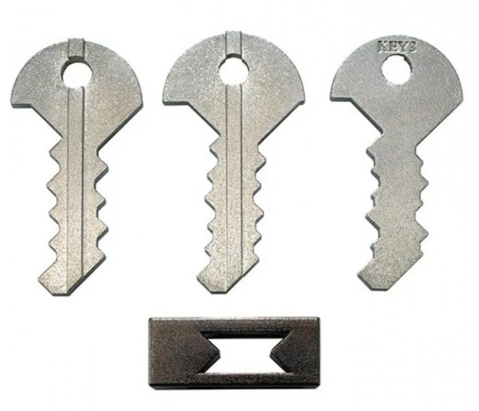 Металлическая головоломка Ключ-3 (Key III), 6 уровень. Huzzle (515121)