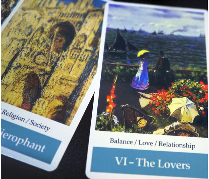 Таро Клод Моне Мистецтво Імпресіонізму - Claude Monet impressionism art Tarot. China (9420134)