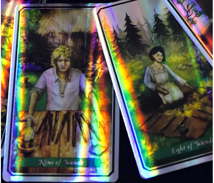 Таро Зеленої Відьми з голографічним напиленням - The Green Witch Holographic Tarot. China (9420225)