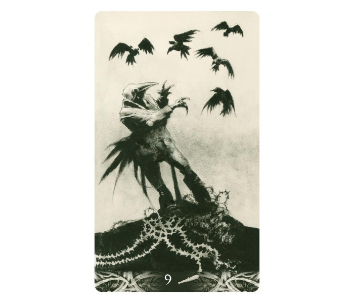 Мини Таро Ворон Смерти - Murder of Crows Mini Tarot . Lo Scarabeo