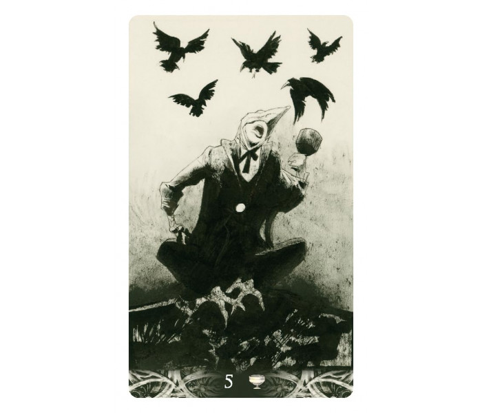 Мини Таро Ворон Смерти - Murder of Crows Mini Tarot . Lo Scarabeo