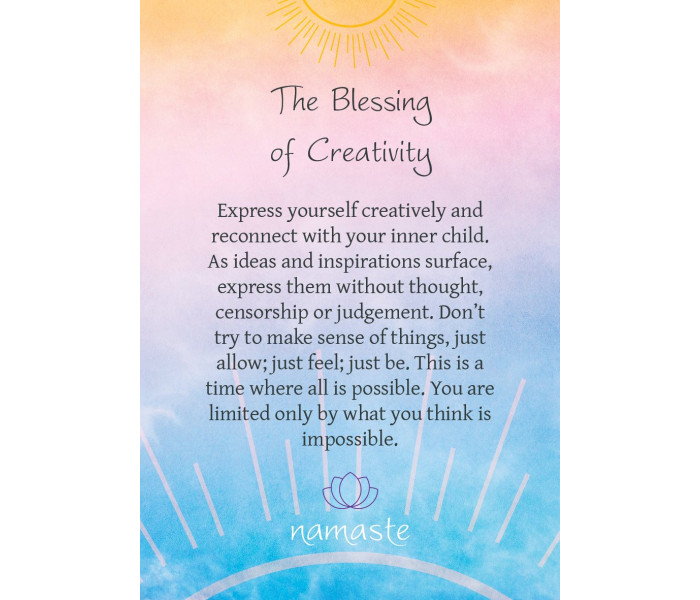 Карти Благословення та Ворожіння Намасте - Namaste Blessing and Divination Cards. Blue Angel