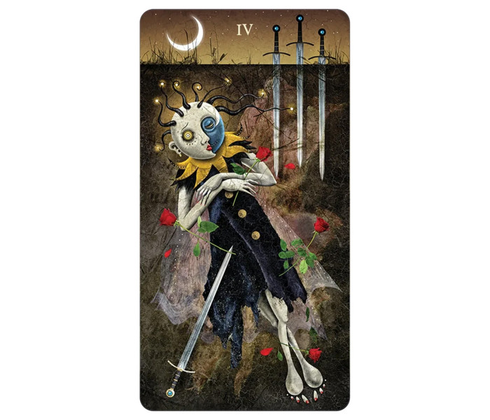 Безрамкове Міні Таро Божевільного Місяця - Deviant Moon Tarot Borderless Miniature Edition. US Games Systems