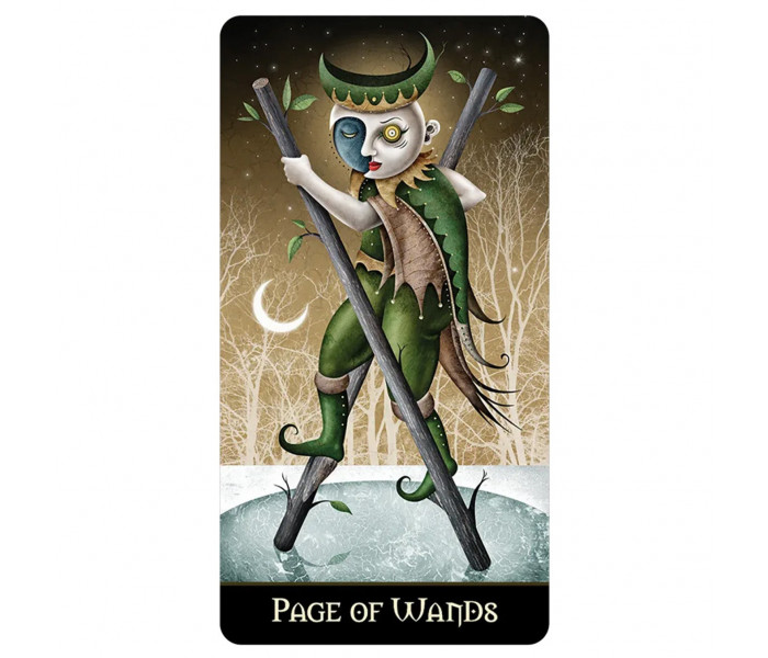 Безрамкове Міні Таро Божевільного Місяця - Deviant Moon Tarot Borderless Miniature Edition. US Games Systems
