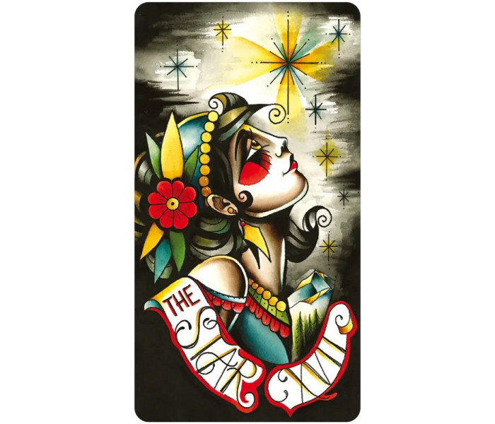 Безрамкове Міні Таро Восьми Монет – Eight Coins Tattoo Tarot Borderless Miniature Edition. US Games Systems