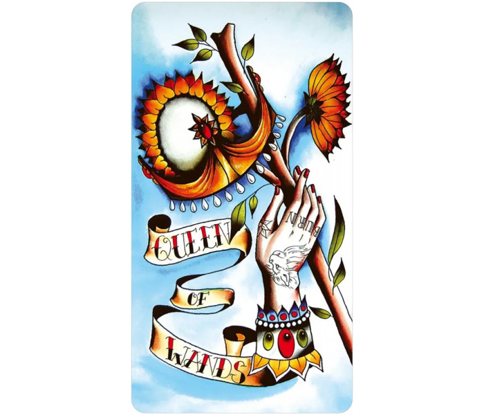 Безрамкове Міні Таро Восьми Монет – Eight Coins Tattoo Tarot Borderless Miniature Edition. US Games Systems