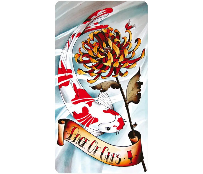 Безрамкове Міні Таро Восьми Монет – Eight Coins Tattoo Tarot Borderless Miniature Edition. US Games Systems
