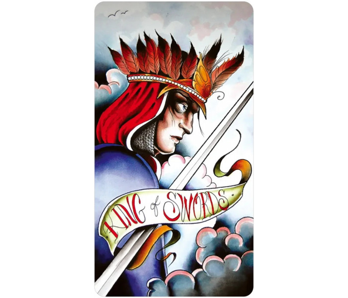 Безрамкове Міні Таро Восьми Монет – Eight Coins Tattoo Tarot Borderless Miniature Edition. US Games Systems