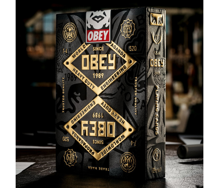 Игральные карты Theory11 OBEY Gold