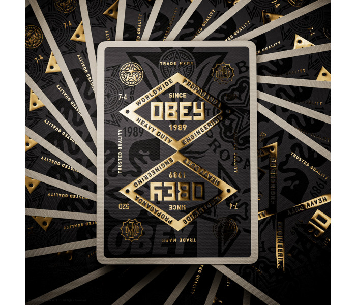 Игральные карты Theory11 OBEY Gold