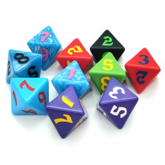 Кубик RPG D8 Classic (1 шт). Q WORKSHOP (QWCD8)