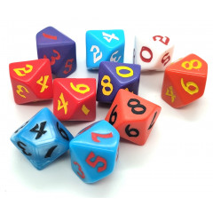 Кубик RPG D10 Classic (1 шт). Q WORKSHOP (QWCD10)