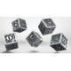 Набор кубиков Metal Steampunk D6 (5 шт). Q WORKSHOP (56MST01)