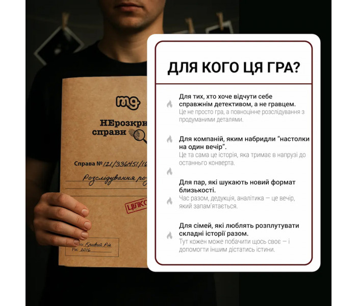 Настольная игра Нерозкриті справи №3. Memo Games