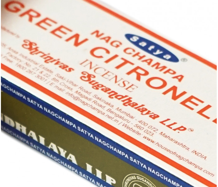 Аромапалочки Satya Green Citronella Зелёная цитронелла 15 г. (9130195)