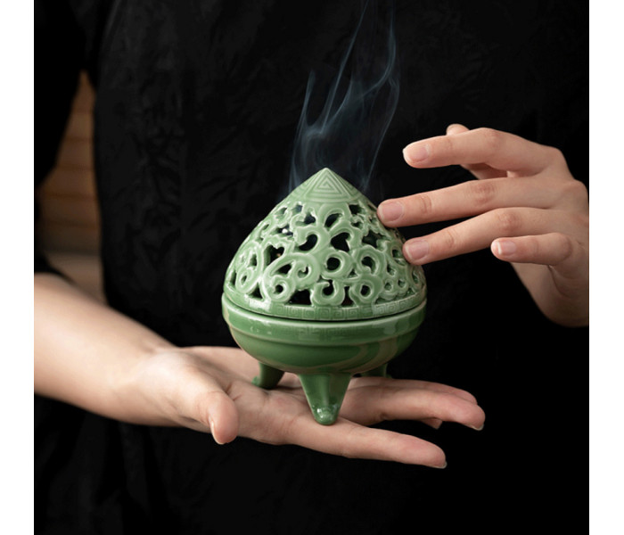 Аромакурильница Конус из селадоновой керамики (9150659)