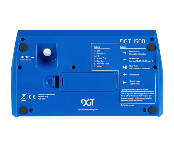 Електронний шаховий годинник DGT 1500 Blue