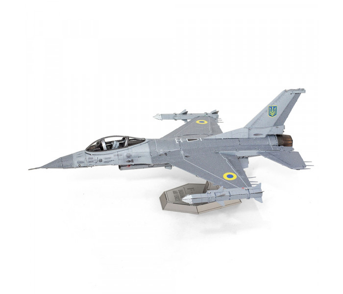 Металлическая сборная модель F-16 Fighting Falcon Ukrainian Air Force. Metal Earth (ME1046U)