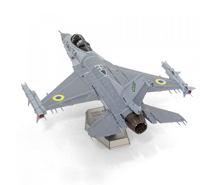 Металлическая сборная модель F-16 Fighting Falcon Ukrainian Air Force. Metal Earth (ME1046U)