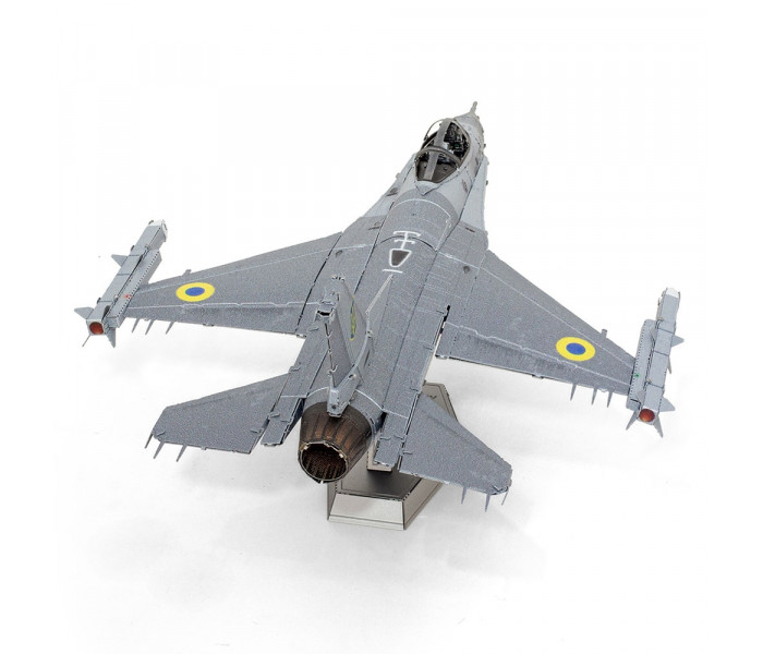Металлическая сборная модель F-16 Fighting Falcon Ukrainian Air Force. Metal Earth (ME1046U)