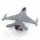 Металлическая сборная модель F-16 Fighting Falcon Ukrainian Air Force. Metal Earth (ME1046U)