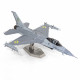 Металлическая сборная модель F-16 Fighting Falcon Ukrainian Air Force. Metal Earth (ME1046U)