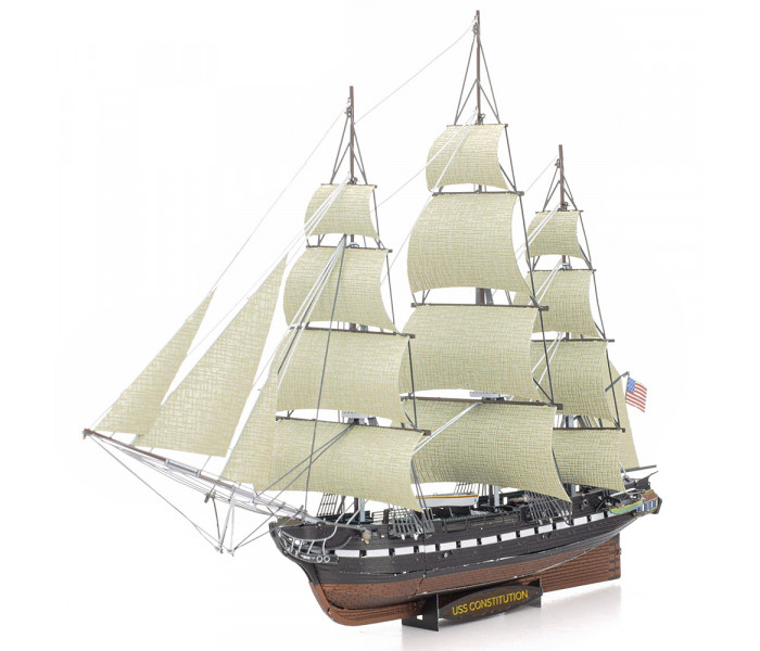 Металлическая сборная модель USS Constitution. Metal Earth (PS2002)