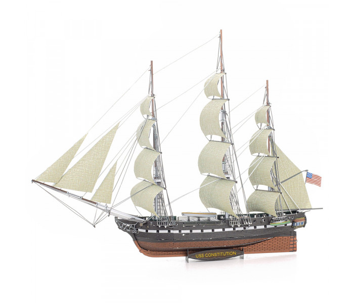 Металлическая сборная модель USS Constitution. Metal Earth (PS2002)