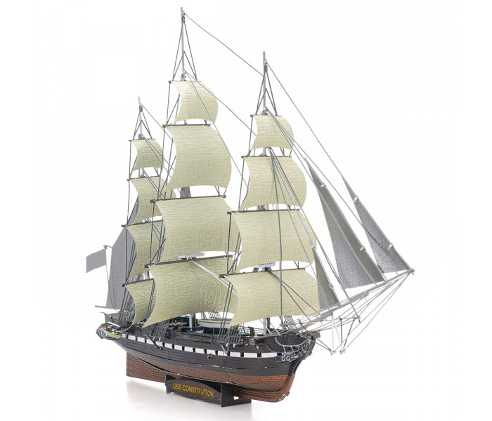 Металлическая сборная модель USS Constitution. Metal Earth (PS2002)