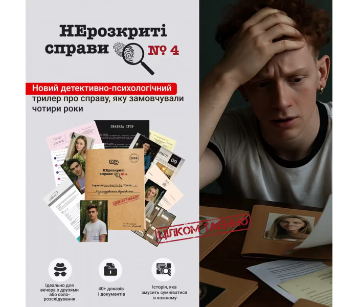 Настольная игра Нерозкриті справи №4. Memo Games