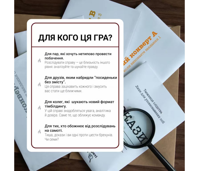Настольная игра Нерозкриті справи №4. Memo Games