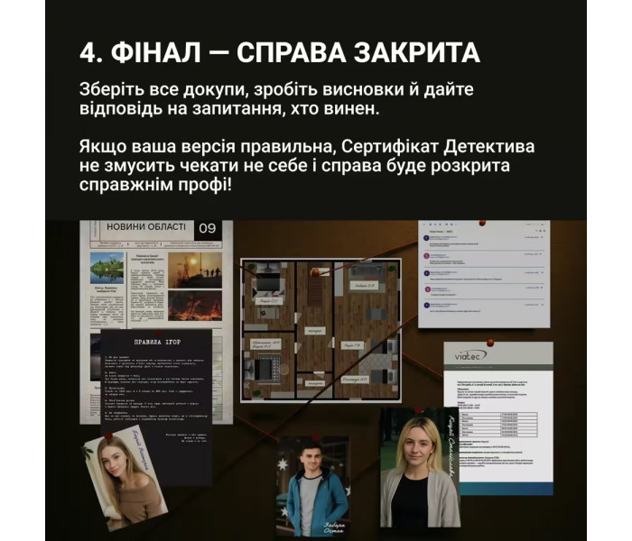 Настольная игра Нерозкриті справи №4. Memo Games
