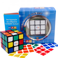 Кубик Рубика 3х3х3 с черной основой. Smart Cube. SC300