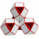 Змейка Рубика (blue-white). Smart Cube. SCT401s