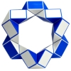 Фото 11 - Змейка Рубика (blue-white). Smart Cube. SCT401s