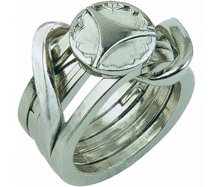 Металлическая головоломка RING ІІ (Кольцо-2) 5 ур. сложности. Huzzle 515086
