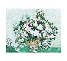 Фото Малювання номерів. Картина серії "Букет" 40х50см, Ваза з трояндами. Ван Гог, Ідейка (G281)