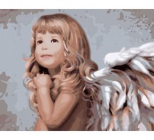 Фото Малювання номерів. Картина серії "Діти" 40х50см, Мрії ангела, Ідейка (MG338)