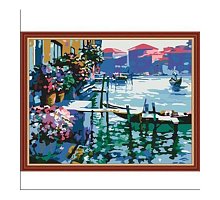 Фото Малювання номерів. Картина серії "Міський пейзаж" 40х50см, Ранок у Венеції, Ідейка (MG227)