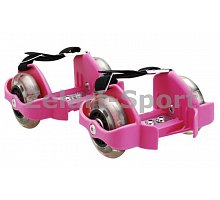 Фото Ролики на п’яту Flashing Roller SK-166-P рожевий (пластик, колесо PU світ., 3 лампи, ABEC-5)