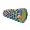 Роллер масажний (Grid Roller) для йоги, мультиколор FI-4940-3 (d-14,5 см, l-33 см, синій-салатовий)