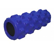 Фото Роллер масажний (Grid Roller) для йоги, пілатесу, фітн. FI-4246-B (d-13см, l-32,5см, синій)