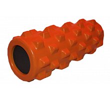 Фото Роллер масажний (Grid Roller) для йоги, пілатесу, фітн. FI-4246-OR (d-13см, l-32,5см, оранжевий)