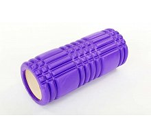 Фото Роллер масажний (Grid Roller) для йоги, пілатесу, фітн. FI-6277-1 (d-14,5см, l-33см, фіолетовий)