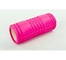 Фото Роллер масажний (Grid Roller) для йоги, пілатесу, фітн. FI-6277-4 (d-14,5см, l-33см, рожевий)