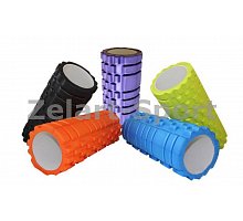 Фото Роллер масажний (Grid Roller) для занять йогою, пілатесом, фітн. FI-4404 (d-14см, l-33, 5см, кольори в асортименті)