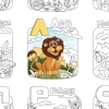 Фото 1 - Розмальовка плакат Азбука. світ тварин (98 х 68 см). OKroshka