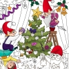 Фото 1 - Плакат-розмальовка Різдвяна ялинка (98 х 68 см). OKroshka
